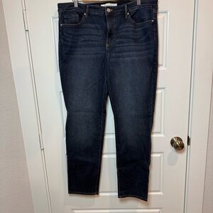 Vintage America Dark Blue Women's Straight Leg Jeans